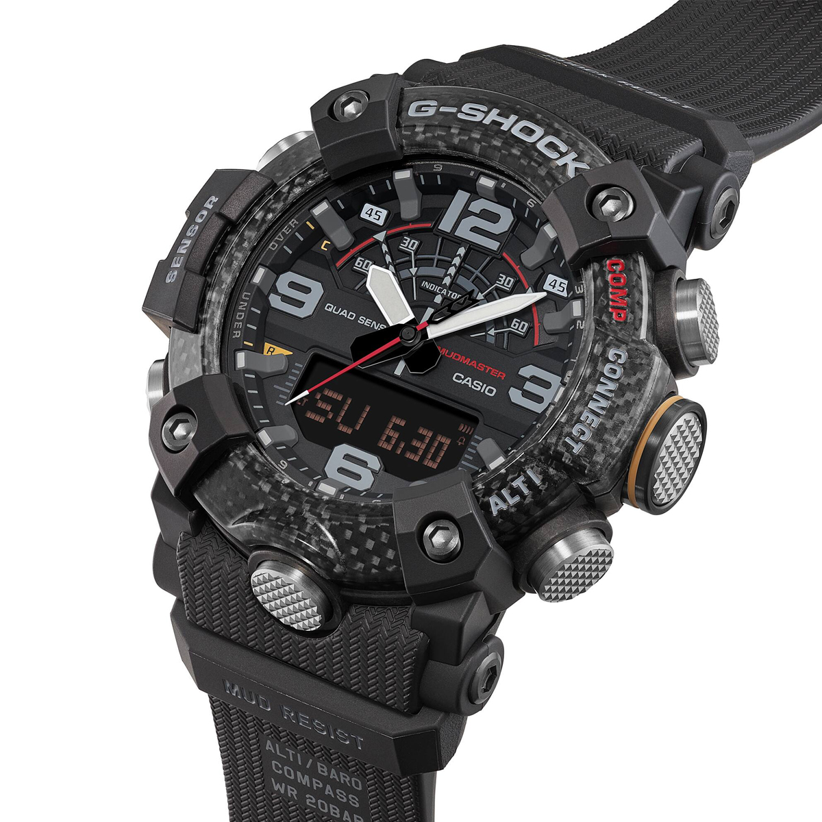 G-Shock GG-B100X-1AER strap and buttons detail