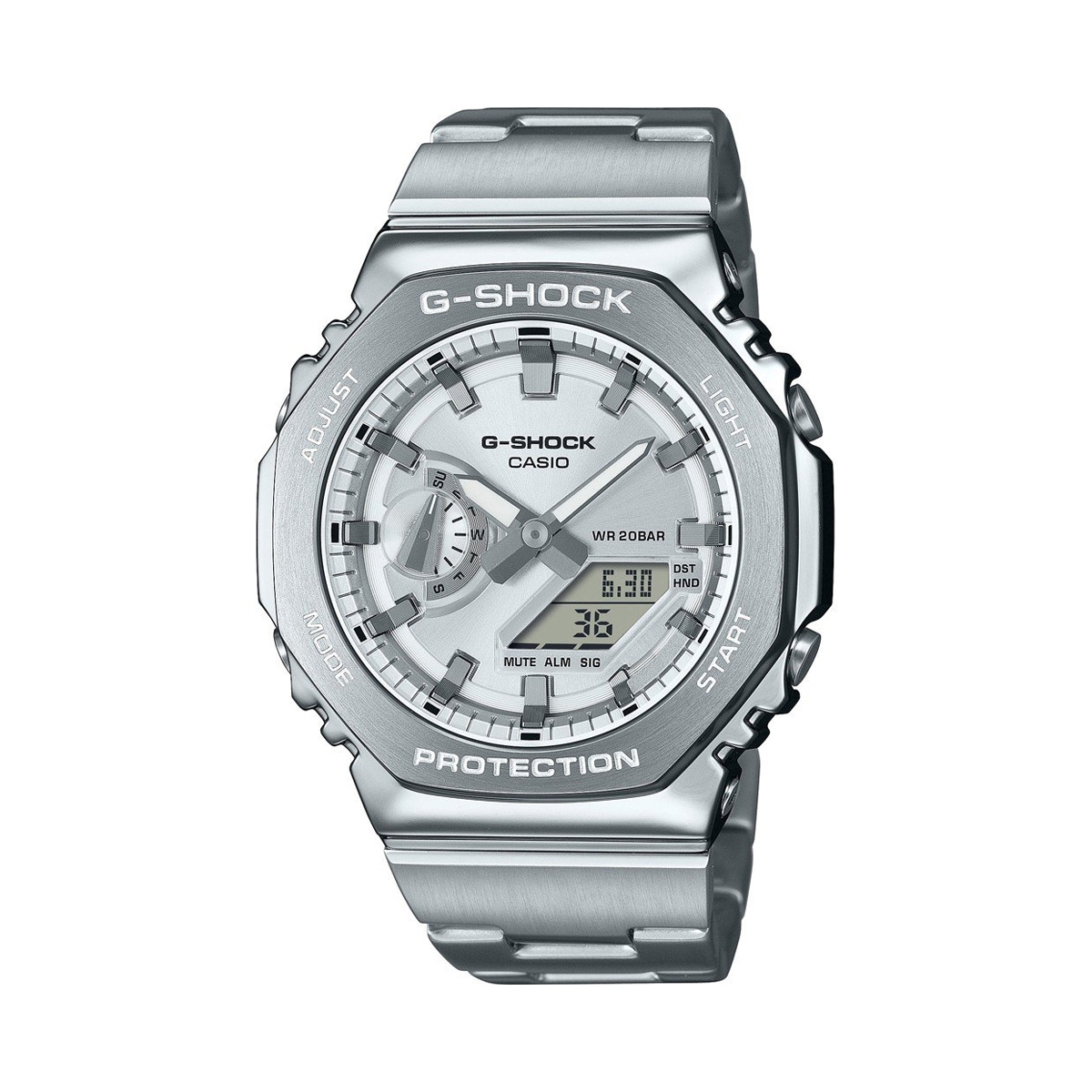 Casio G-Shock GM-2110D-7AER bracelet and case detail
